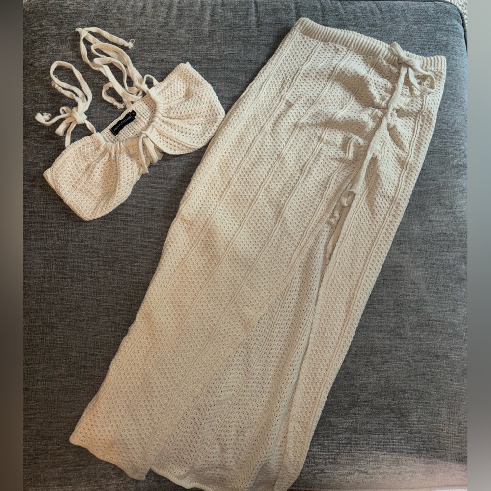 Pretty Little Thing top and skirt set
